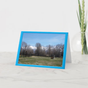 Livestock and Ruby Mountains Thank You Card