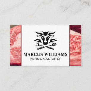 Livestock Beef Logo   Steaks Business Card