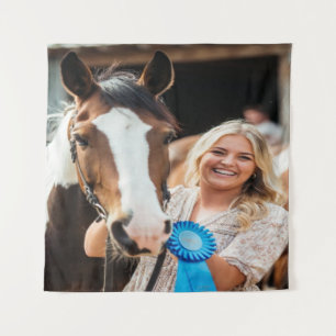 Livestock Show Horse Photo Customize Tapestry