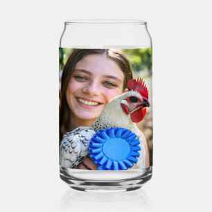 Livestock Show Poultry Photo Customize Can Glass