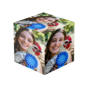 Livestock Show Poultry Photo Customize Cube