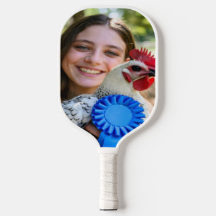 Livestock Show Poultry Photo Customize Pickleball Paddle