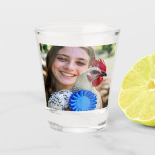 Livestock Show Poultry Photo Customize Shot Glass