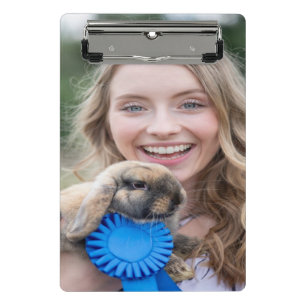 Livestock Show Rabbit Photo Customize Mini Clipboard