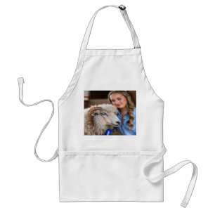 Livestock Show Sheep Photo Customize Standard Apron