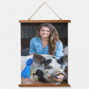 Livestock Show Swine Photo Customize Hanging Tapestry