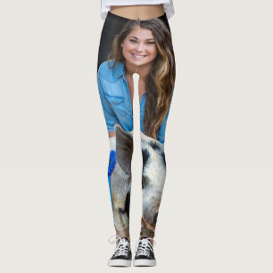 Livestock Show Swine Photo Customize Leggings