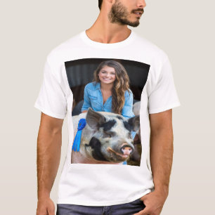 Livestock Show Swine Photo Customize T-Shirt