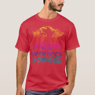 Livestock Showgirl - Showing Pigs At The Fair 4071 T-Shirt