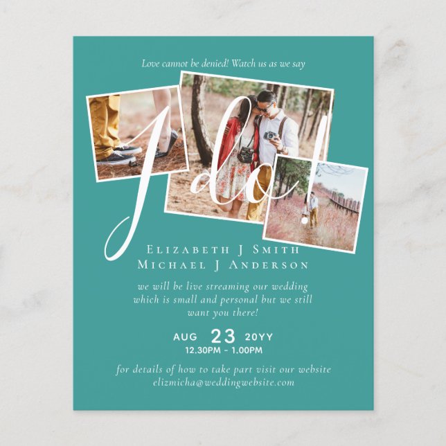 Livestreaming Watch Us Say I Do! PHOTO Wedding (Front)