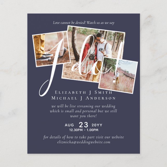 Livestreaming Watch Us Say I Do! PHOTO Wedding (Front)