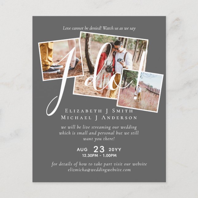 Livestreaming Watch Us Say I Do! PHOTO Wedding (Front)