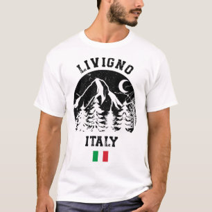 Livigno Italy Alps Ski Resort Alpine Skiing Italia T-Shirt