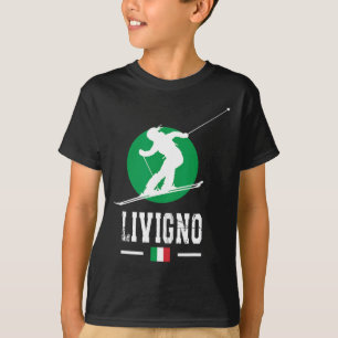 Livigno Italy Ski Resort Alps Italian Skiing Souve T-Shirt