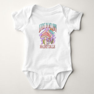Livin’ In My Own Fairytale – Frog & Mushroom Baby Bodysuit
