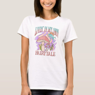 Livin’ In My Own Fairytale – Frog & Mushroom T-Shirt