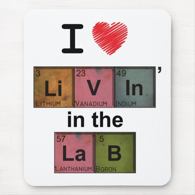 livin_in_the_lab mouse mat (Front)