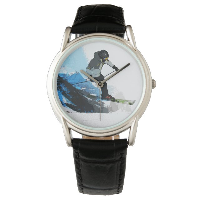 Livin' It! - Downhill Skier   Watch (Front)