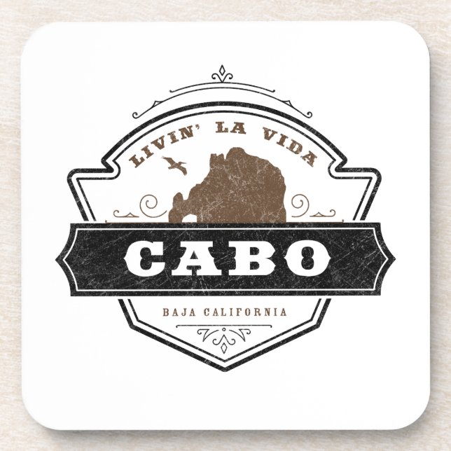 Livin La Vida Cabo | Cabo San Lucas Coaster (Front)