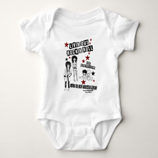 LIVIN' OUT ROCK'N'ROLL FILM PREMIERE MERCHANDISE BABY BODYSUIT