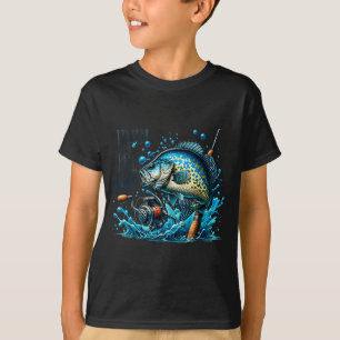 Livin The Reel Life Crappie Fishing Lovers Fisherm T-Shirt