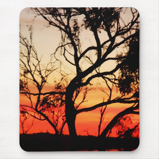 Living Art : Sunset Nature Silhouette Mousepad (Front)