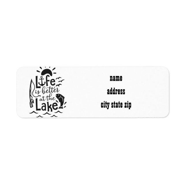 **LIVING AT THE LAKE**RETURN ADDRESS LABEL (Front)