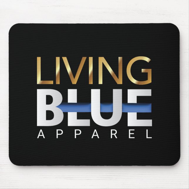 Living Blue Apparel Mouse Mat (Front)