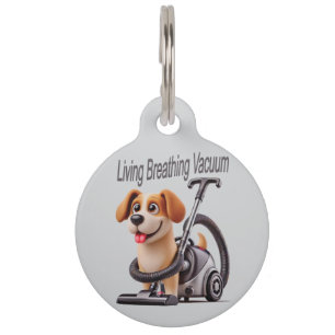 Living Breathing Vacuum Dog Pet Tag