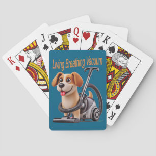 Living Breathing Vacuum Dog Playing Cards