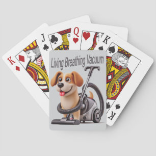 Living Breathing Vacuum Dog Playing Cards