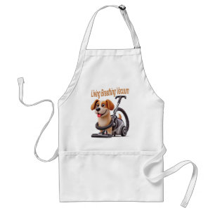 Living Breathing Vacuum Dog Standard Apron