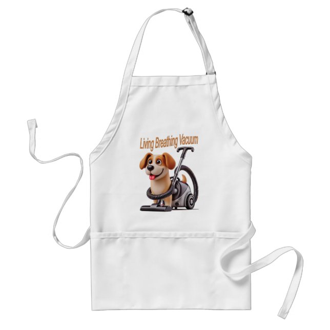 Living Breathing Vacuum Dog Standard Apron (Front)