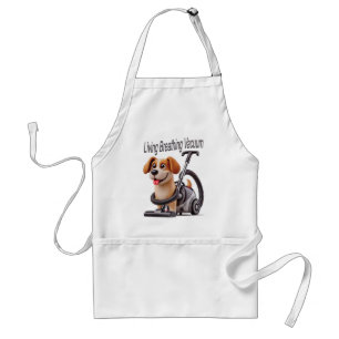 Living Breathing Vacuum Dog Standard Apron