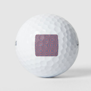 Living Coral And Pacific Blue Seamless Pattern Golf Balls