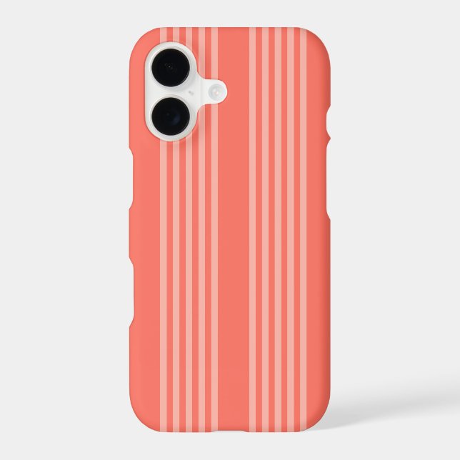 Living coral five stripes pattern (Back)