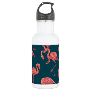 Living coral flamingo pattern 532 ml water bottle