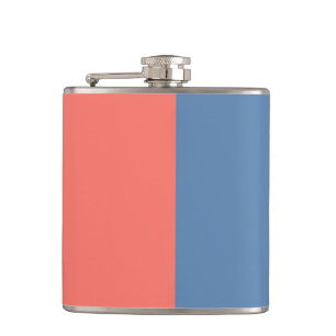 Living Coral On The Pacific Coast Hip Flask