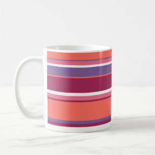 Living coral, red and violet coffee mug