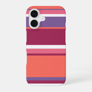 Living coral, red and violet iPhone 16 case