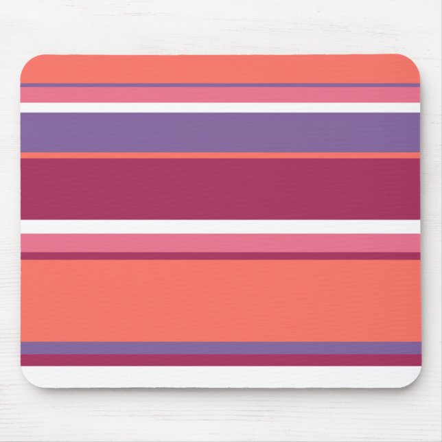 Living coral, red and violet mouse mat (Front)