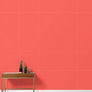 Living Coral Solid Colour Wallpaper