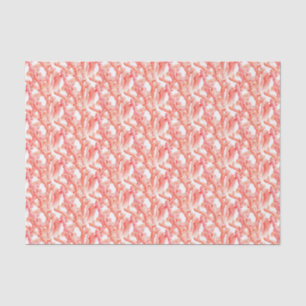 Living coral watercolor painting art tissue paper