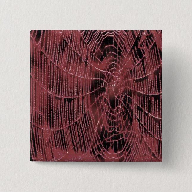 Lıving Coral Web 15 Cm Square Badge (Front)