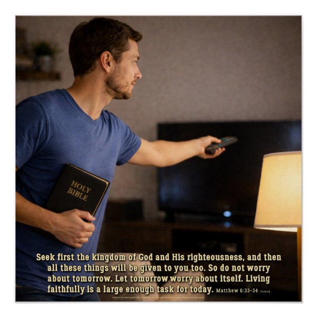 Living faithfully is enough poster (Front)
