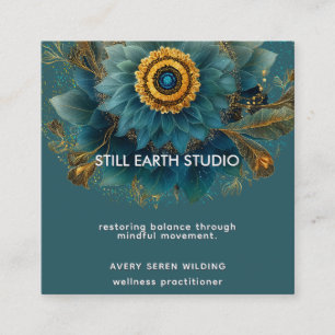 Living Field Mandala Square Business Card