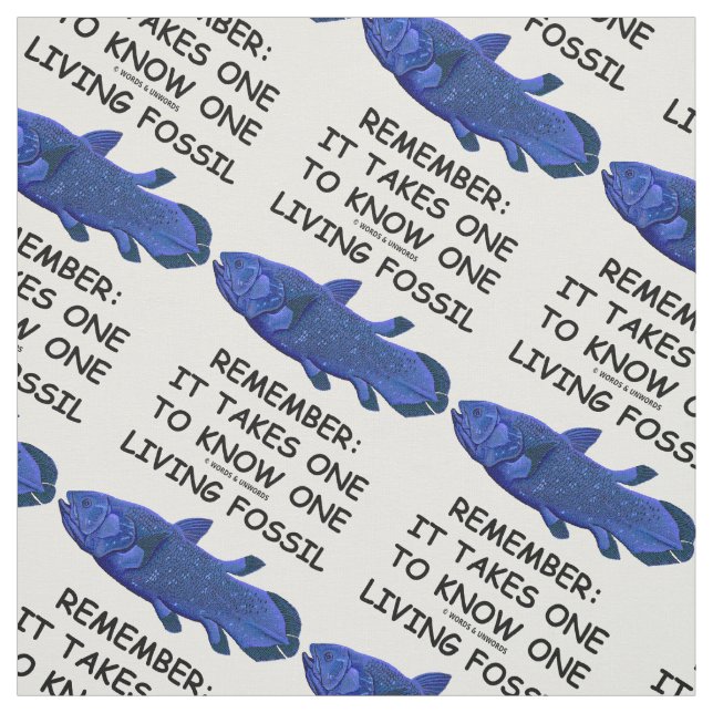 Living Fossil Remember: It Takes One To Know One Fabric (Swatch)