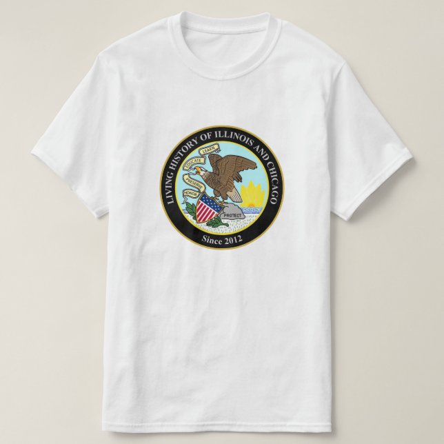 Living History of Illinois and Chicago Community T-Shirt (Design Front)