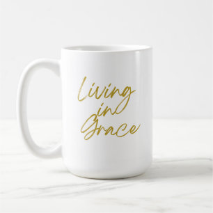Living in Grace Classic Mug, 15 oz Coffee Mug