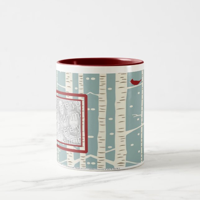 Living in the Birch Trees - Photo Mug (Center)